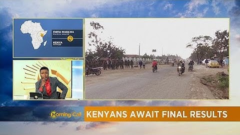 Kenyans await declaration of election results [The Morning Call]