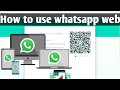 How to use whatsapp web on computerlaptop  whatsapp web