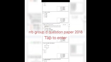 RRB group d question paper 2018/RRB group d previous year paper/RRB group d paper 2018/short video