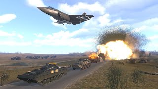 NATO F-35 Fighter Jet Destroyed All Russian Huge Armored Convoy - MilSim ArmA 3
