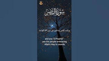 Surat An Nasr The Divine Support  Mishary Rashid Alafasy  مشاري بن راشد العفاسي  سورة النصر