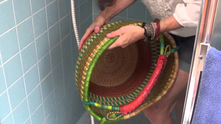 Camaj Fiber Arts - How to reshape your African bolga basket