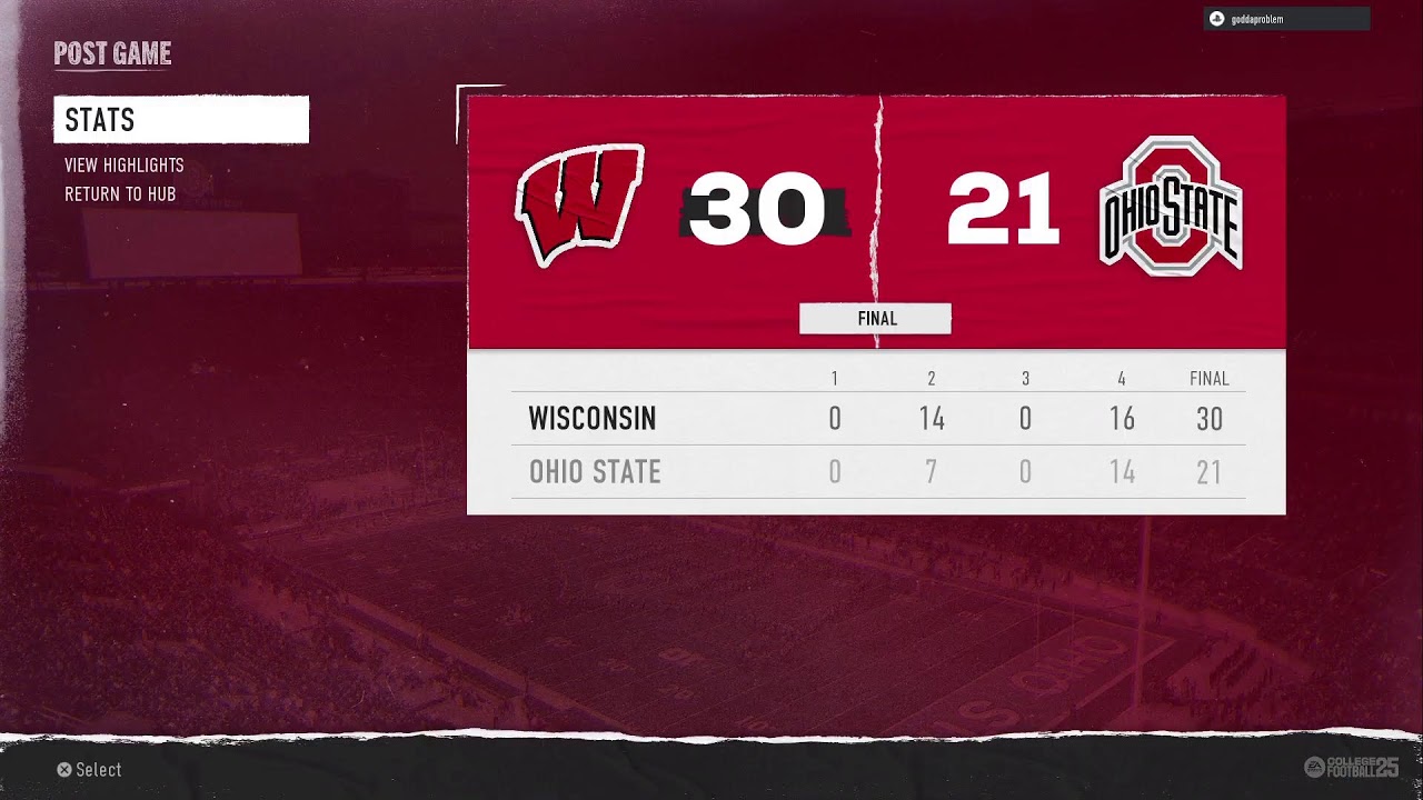 Wisconsin vs Ohio State YouTube