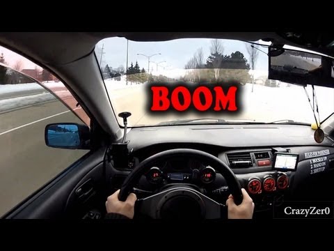 500HP Evo POV Blow Up - Turbo coolant hose