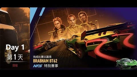 brabham bt62 | zenith | Need For Speed: No Limits | Day 1