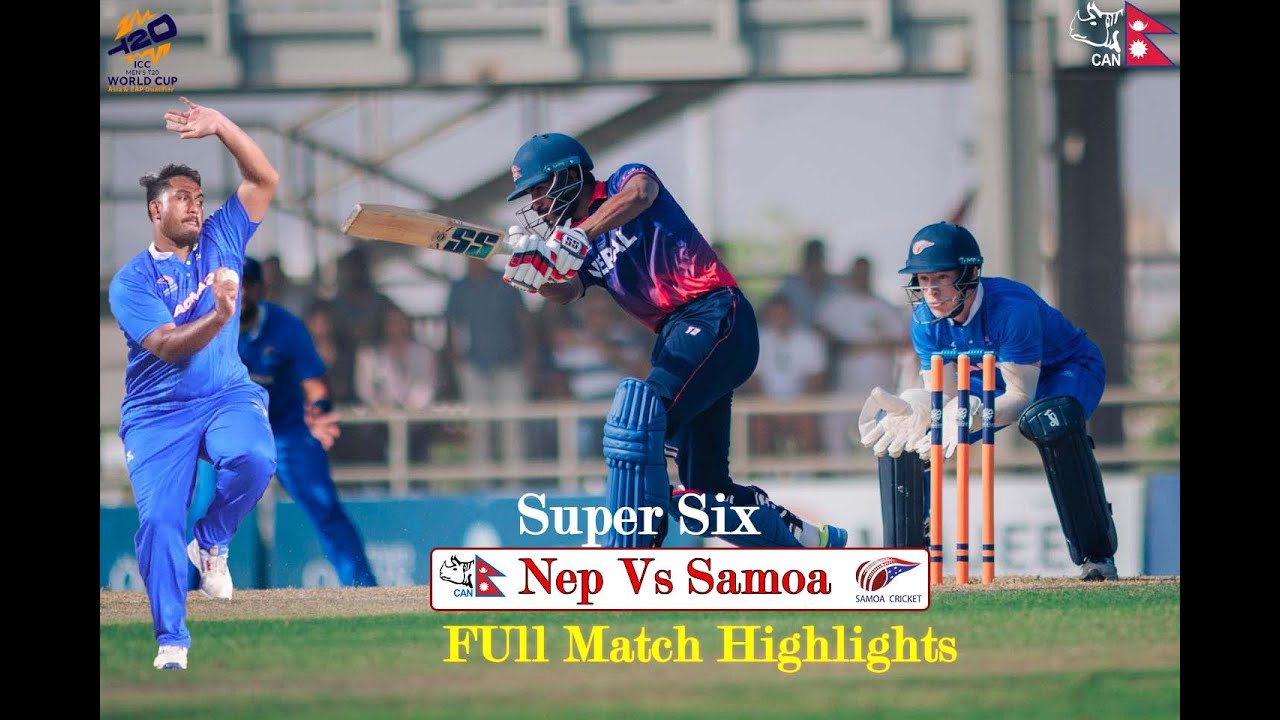 Nepal vs Samoa | Match Full Highlights | Men's T20 World Cup Asia & EAP Qualifier 