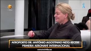 Dr. Agostinho Neto Airport receives its first international aircraft.