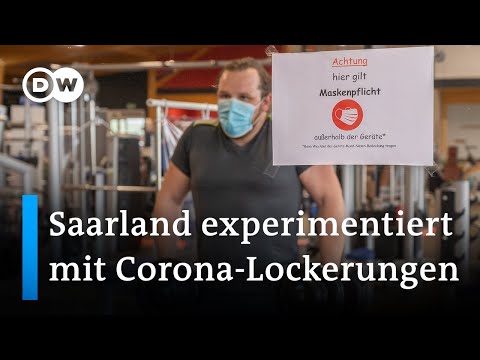 Raus aus dem Corona-Lockdown: Modellprojekt im Saarland gestartet | DW Nachrichten