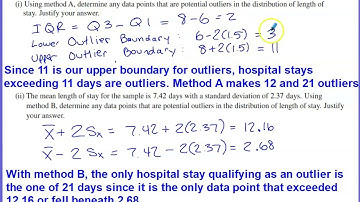 2021 AP Statistics Free Response Question #1