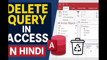 MS Access-Create Delete Query in Access in Hindi