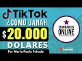 Ganar Dinero con TikTok  - $20.000 Dólares de ganancias sin invertir dinero - Seminarios Online