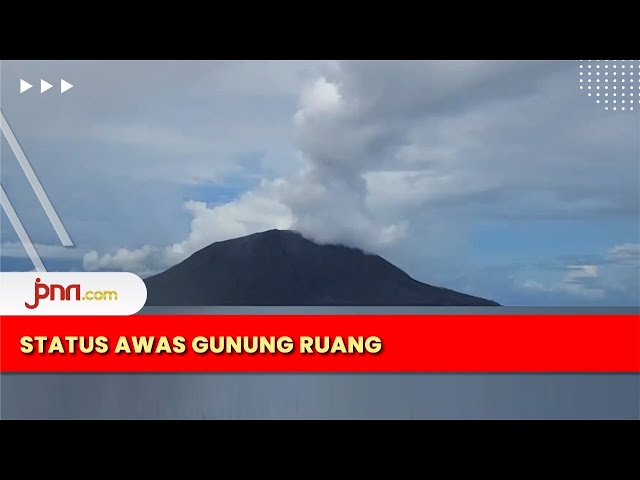 Gunung Ruang di Sulawesi Utara Kembali Erupsi