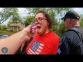Police Surprise Racist Woman After She Points Gun at Neighbor | Karens Getting Arrested By Police