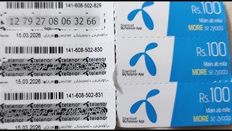 How to recharge telenor card | telenor ka card load karne ka tarika | card scratch karne ka tarika