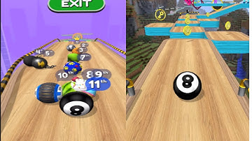 game video of Going balls speedrun android game all level 200 - 210