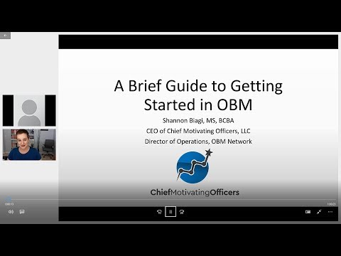 Shannon Biagi: A Brief Guide to Getting Started in OBM