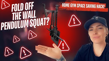 Space Saving Home Gym Hack! DIY Fold off the Wall Pendulum Squat!