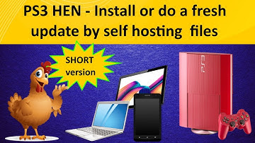 PS3 HEN tutorial (SHORT version) How to install or do a fresh update by SELF hosting the files