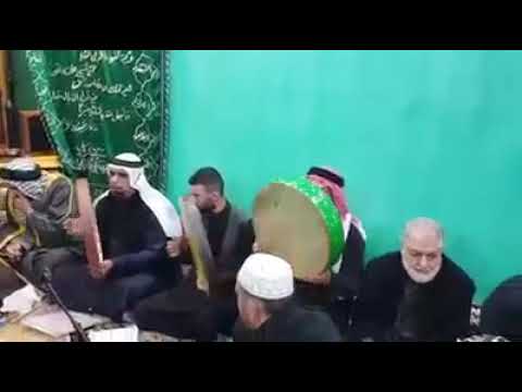 السادة البو مليس الرفاعية الموسويه مولد الرسول الاعظم في تكية السيد امجد ابو تاج