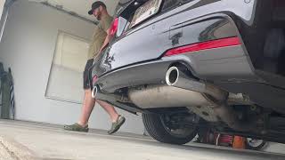 BMW 330i with AWE Midpipe and 340i Muffler - Cold Start