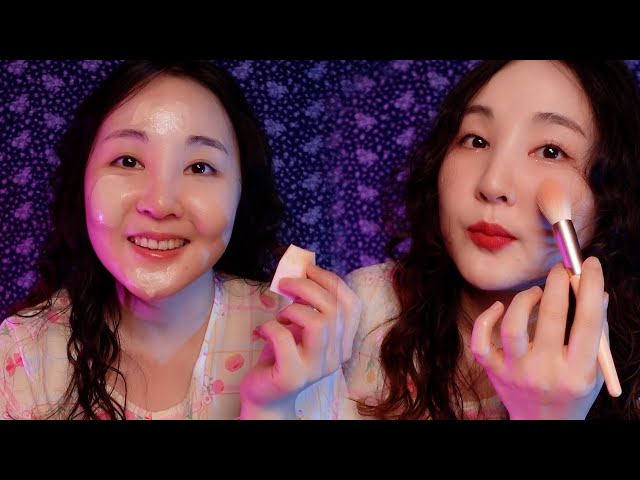히피펌 관리와 메이크업 + 수다 ASMR｜눈 밑 글리터 정보 있음