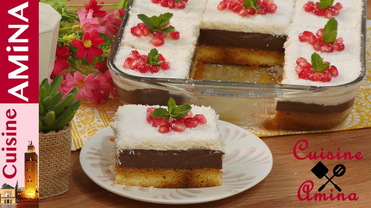 كيكة الطبقات الرائعة بالشكلاط خفيفة ولذيذة