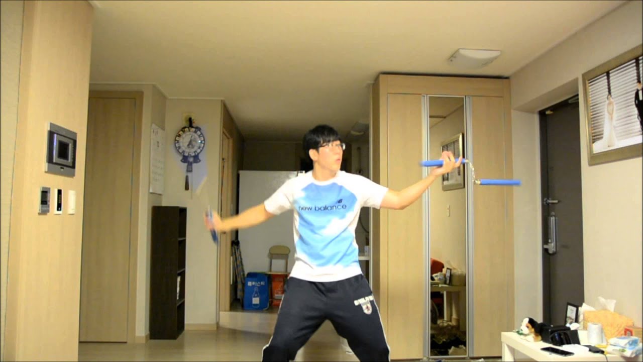 My double nunchaku practice video YouTube