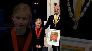 June (10) Receives A Ribbon For Helping Sick People