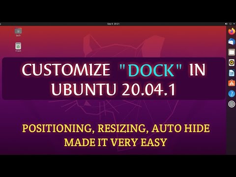 How To Customize Dock in Ubuntu 20.04.1 LTS | Resize Auto Hide change position Dock in Linux