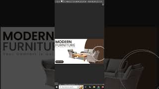 Day 1 | Modern Furniture Banner Design | 100 Days Design Challenge #shorts #graphicdesign