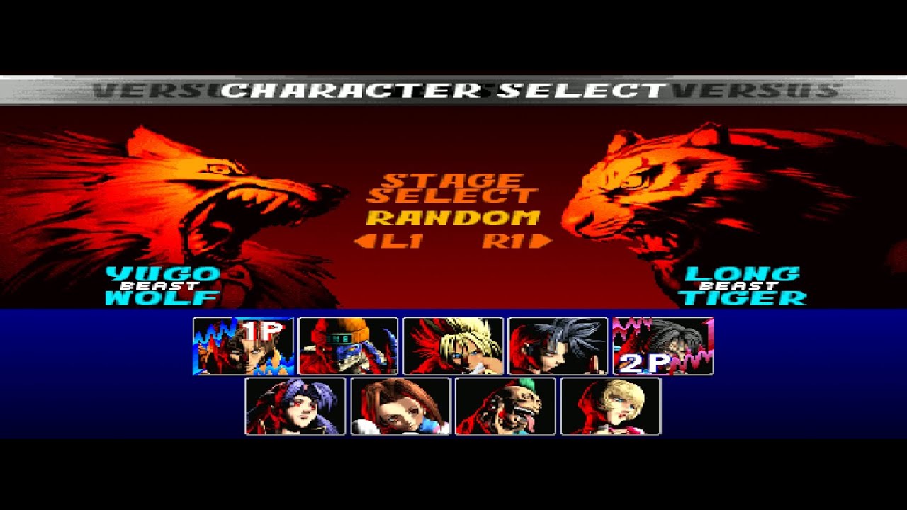 bloody Roar 2 yugo vs long