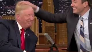 Donald Trump Loosing his Hair in a live TV Show