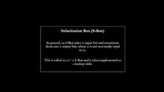 S Box (Substitution Box)