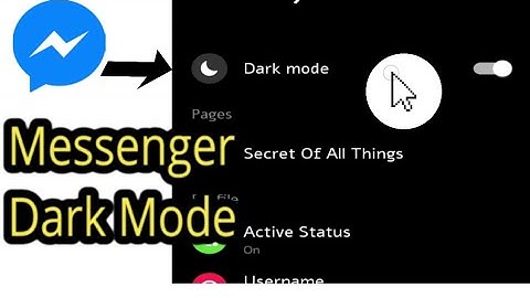 How To Enable Dark Mode On Facebook Messenger Official Way