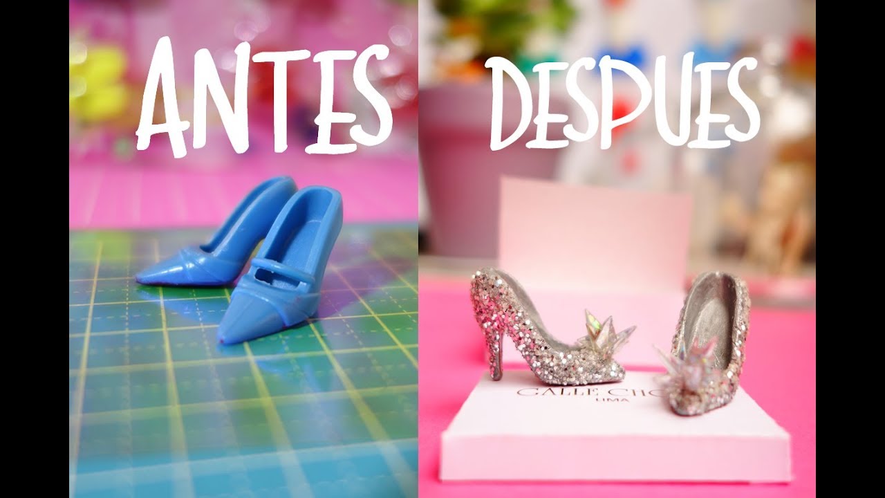 Reto: DIY Zapato de la Barbie #3 - Jimmy Choo Cenicienta - YouTube