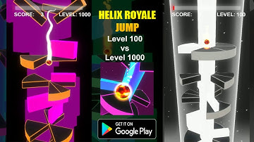 Helix Royale Jump Level 1000 Gameplay - helix jump game