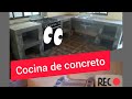 construcción de barra para cocina o encimera  de concreto  (parte 1)