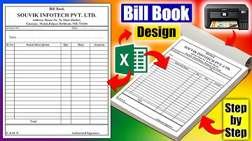 How to make Bill Book in MS Excel | Bill Book | MS Excel Tutorial