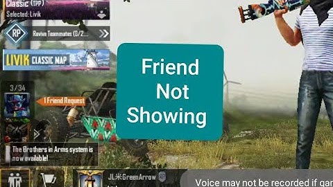 Friend not Showing - Friend List Glitch 0.19.0 Pubg Mobile