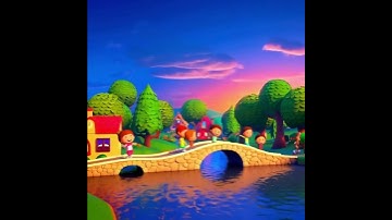 𝑷𝒖𝒓𝒆 𝑱𝒐𝒚 𝒊𝒏 𝑳𝒐𝒘-𝑷𝒐𝒍𝒚: 𝑨𝒏𝒊𝒎𝒂𝒕𝒆𝒅 𝑲𝒊𝒅 𝑪𝒆𝒍𝒆𝒃𝒓𝒂𝒕𝒆 𝒐𝒏 𝑹𝒊𝒗𝒆𝒓 𝑩𝒓𝒊𝒅𝒈𝒆 | 3𝑫 𝑨𝒏𝒊𝒎𝒂𝒕𝒊𝒐𝒏 𝑹𝒆𝒆𝒍  #DigitalArt #CGI