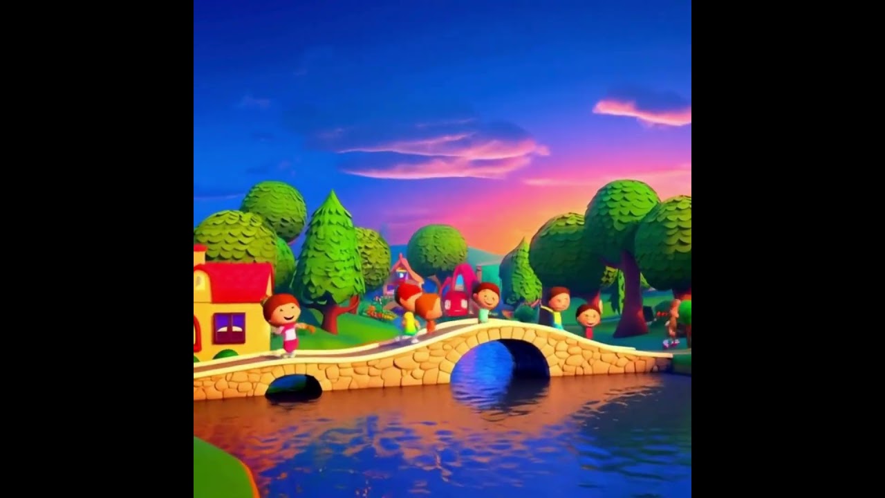 𝑷𝒖𝒓𝒆 𝑱𝒐𝒚 𝒊𝒏 𝑳𝒐𝒘-𝑷𝒐𝒍𝒚: 𝑨𝒏𝒊𝒎𝒂𝒕𝒆𝒅 𝑲𝒊𝒅 𝑪𝒆𝒍𝒆𝒃𝒓𝒂𝒕𝒆 𝒐𝒏 𝑹𝒊𝒗𝒆𝒓 𝑩𝒓𝒊𝒅𝒈𝒆 | 3𝑫 𝑨𝒏𝒊𝒎𝒂𝒕𝒊𝒐𝒏 𝑹𝒆𝒆𝒍  