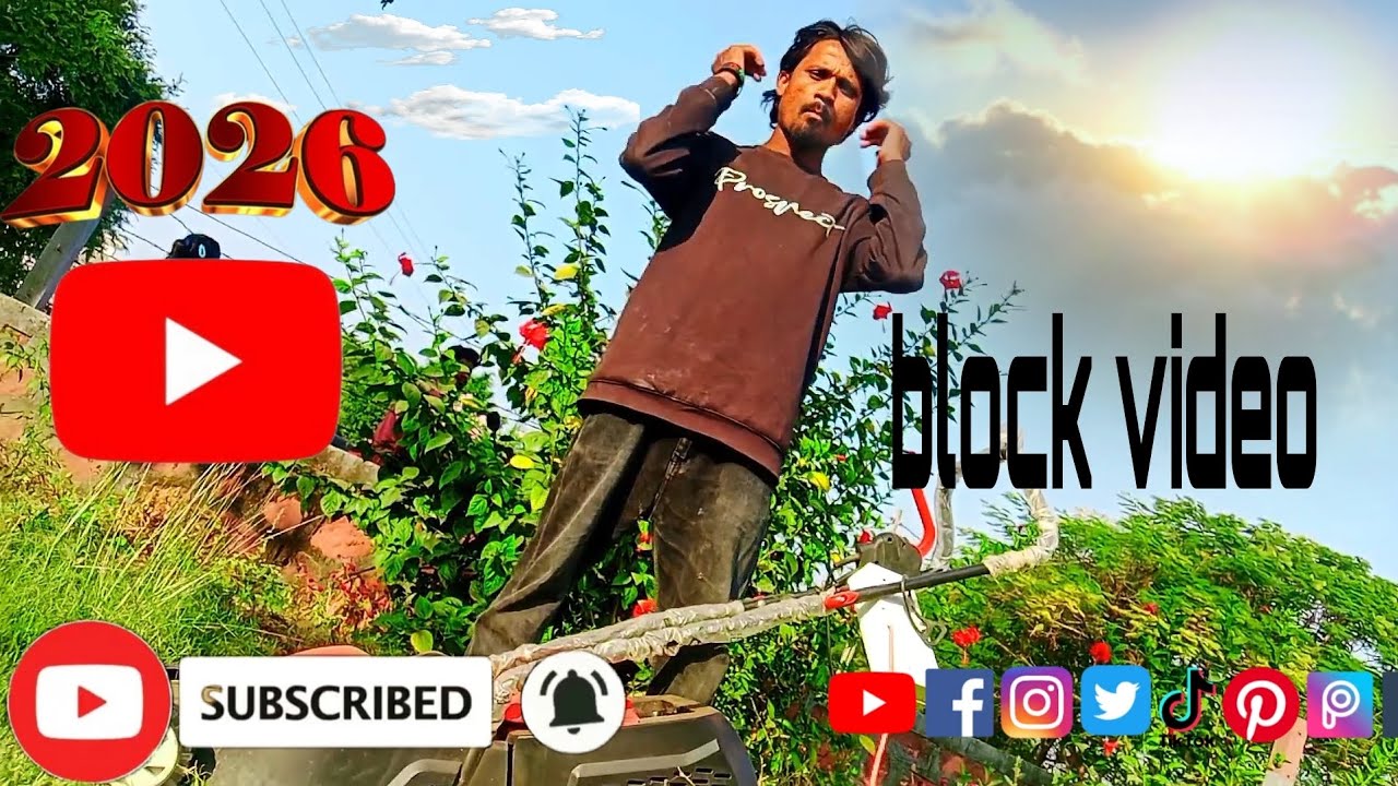 Block video job material like subscribe karo guy