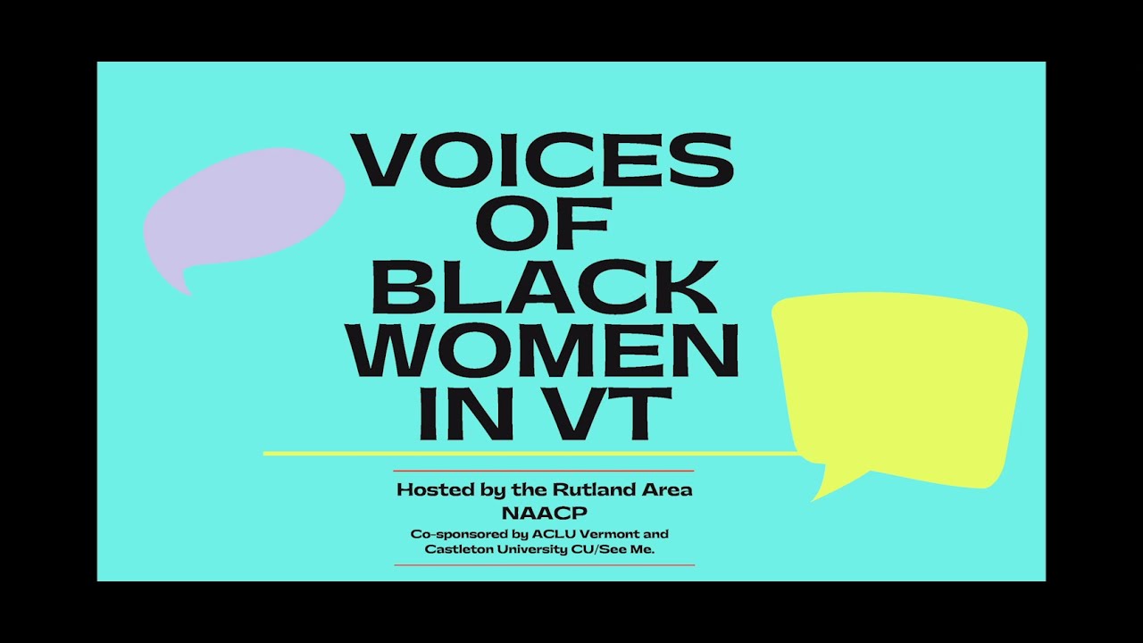 Voices of Black Women in Vermont - YouTube