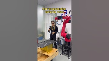 Spraying robot #automation #machine #industrialrobots #spray #robot