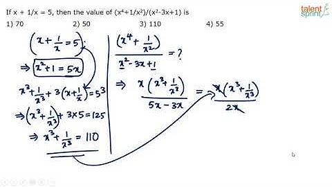 Algebra | Advanced Example - 8 | Quantitative Aptitude | TalentSprint Aptitude Prep