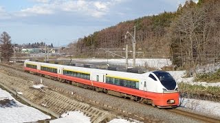 E751系特急つがる6号 津軽新城駅~鶴ヶ坂駅間 (2016/03/27)