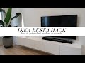 IKEA BESTA HACK - Sharing exactly what we ordered and how we installed our new TV Console