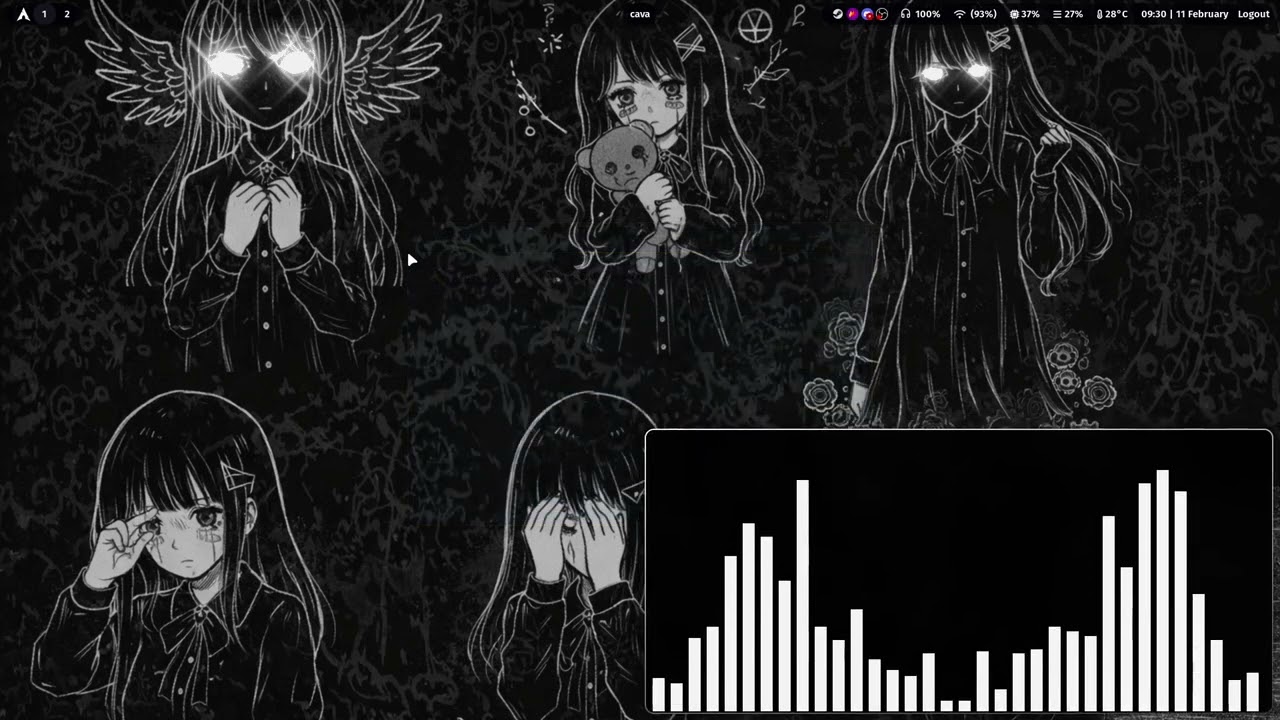 Arch Linux Hyprland Rice Showcase.