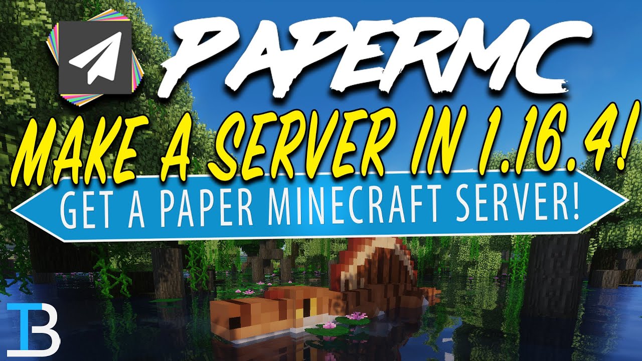 How To Make A Paper Server in Minecraft 1.16.4 - YouTube