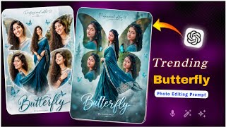 Trending Instagram Butterfly photo editing chatgpt | chatgpt butterfly photo prompt screenshot 1
